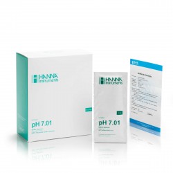 Hanna HI-70007C pH 7.01 Buffer Sachets, 25 x 20 mL sachets & certificate of analysis 