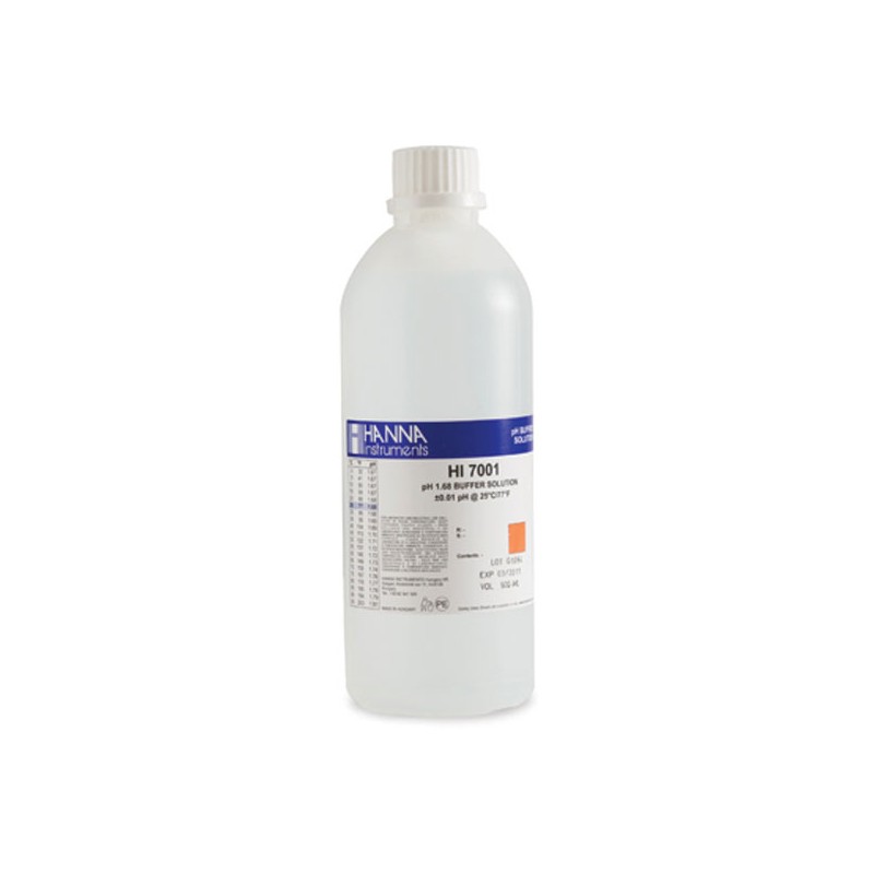 Hanna HI-7001L pH 1.68 Buffer Solution, 500 mL bottle