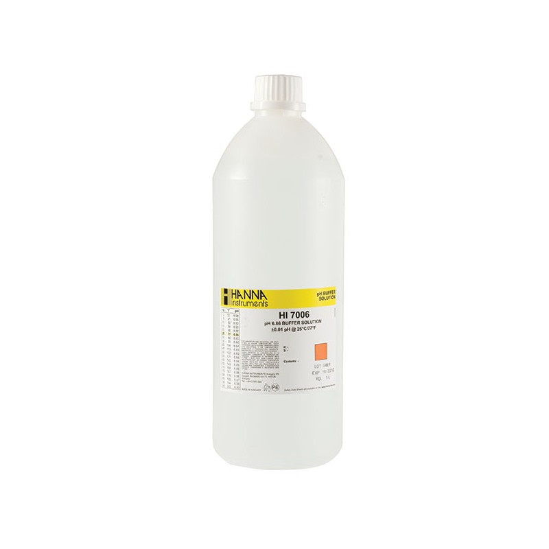Hanna HI-7006/1L pH 6.86 Buffer Solution, 1L bottle Hanna HI-7006/1L pH 6.86 Buffer Solution, 1L bottle