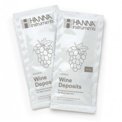HI-700635P Electrode Cleaning Solution for Wine Deposits (Winemaking), 25 x 20 mL sachets HI-700635P Electrode Cleaning Solution for Wine Deposits (Winemaking), 25 x 20 mL sachets