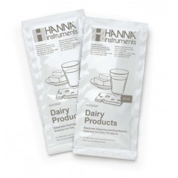 Hanna HI-700641P Cleaning and Disinfection Solution for Dairy Products, 25 x 20 mL sachets