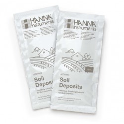 Hanna HI-700663P Cleaning Solution for Soil Deposits (Agriculture), 25 x 20 mL sachets