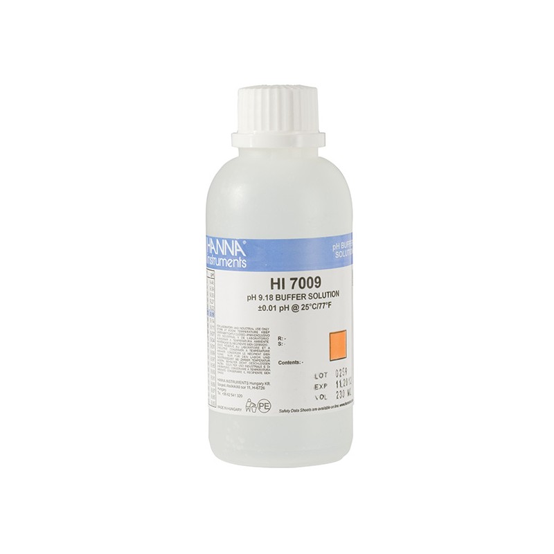 Hanna HI-7009M pH 9.18 Buffer Solution, 230 mL bottle Hanna HI-7009M pH 9.18 Buffer Solution, 230 mL bottle