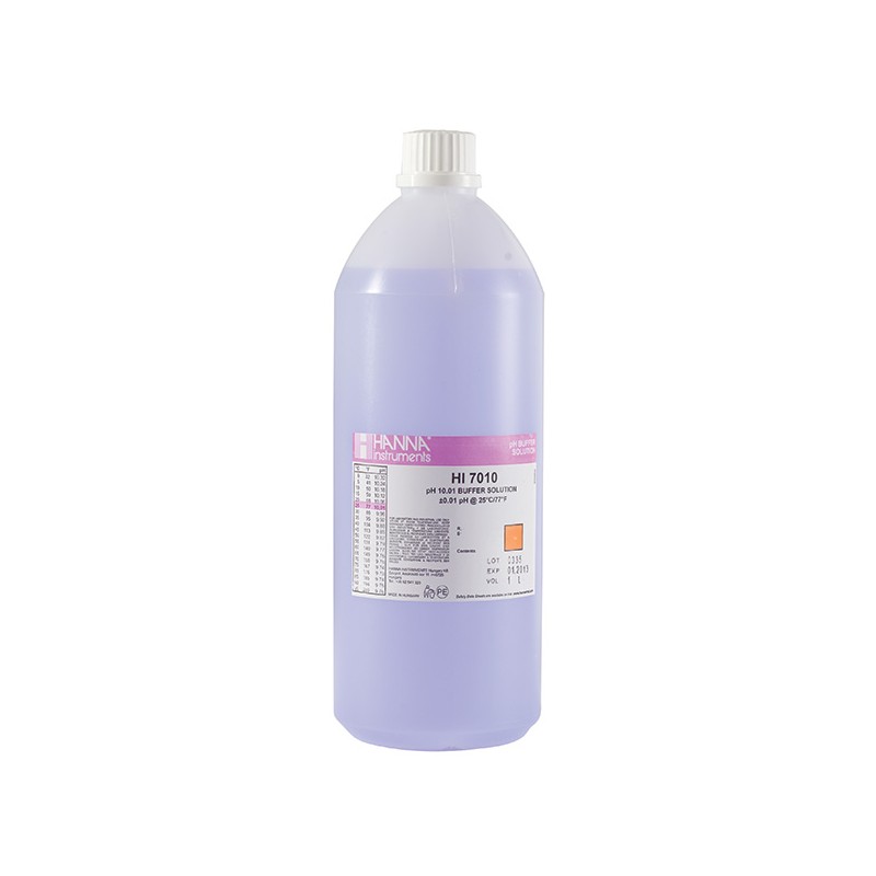 Hanna HI-7010/1L pH 10.01 Buffer Solution, 1L bottle Hanna HI-7010/1L pH 10.01 Buffer Solution, 1L bottle