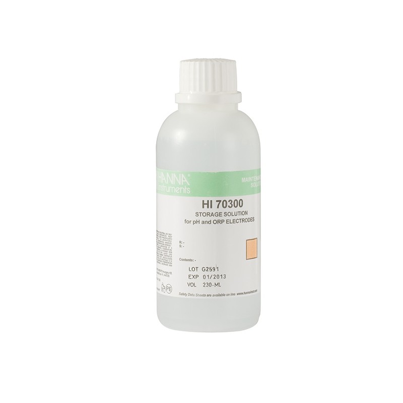 Hanna HI-70300M pH Electrode Storage Solution, 230 mL Hanna HI-70300M pH Electrode Storage Solution, 230 mL