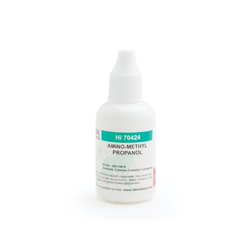 HANNA HI-70424 Amino-Methyl Propanol Buffer Reagent, 25 mL , 25 mL HANNA HI-70424 Amino-Methyl Propanol Buffer Reagent, 25 mL , 25 mL