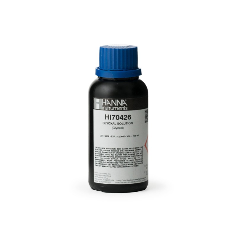 HANNA HI-70426 Glyoxal Solution Reagent 40%, 1L HANNA HI-70426 Glyoxal Solution Reagent 40%, 1L