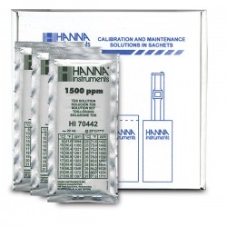 HANNA HI-70442P 1500 mg/L (ppm) TDS Calibration Solution, x 25 sachets