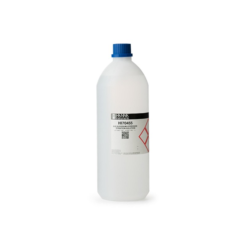 HANNA HI-70455 Sodium Hydroxide Solution (0.01N), 1L HANNA HI-70455 Sodium Hydroxide Solution (0.01N), 1L