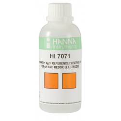 Hanna HI-7071M Electrolyte Solution, 3.5M KCl + AgCl, 230mL