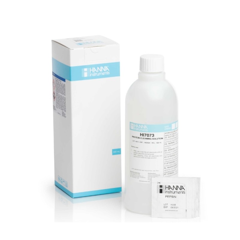 Hanna HI-7073L Protein cleaning pH electrode solution 500ml Hanna HI-7073L Protein cleaning pH electrode solution 500ml