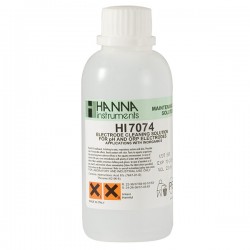 Hanna HI-7074M Electrode Cleaning Solution for Inorganic Substances, 230 mL bottle 