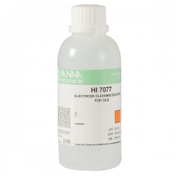 Hanna HI-7077M Electrode Cleaning Solution for Oil and Fats, 230 mL bottle