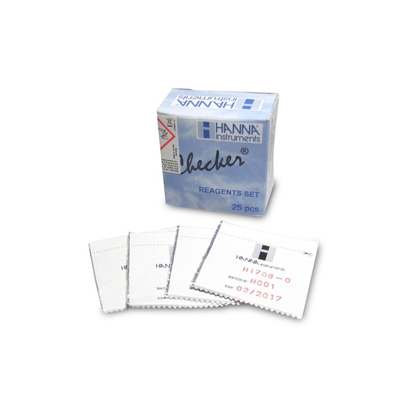 HANNA HI-708-25 Reagents for HI-708 Pocket Checker HANNA HI-708-25 Reagents for HI-708 Pocket Checker