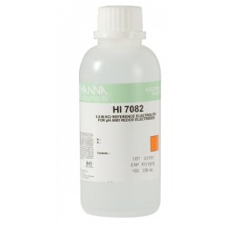 HANNA HI-7082M Electrolyte Solution for Double Junction Electrodes, 3.5M KCL 230mL 