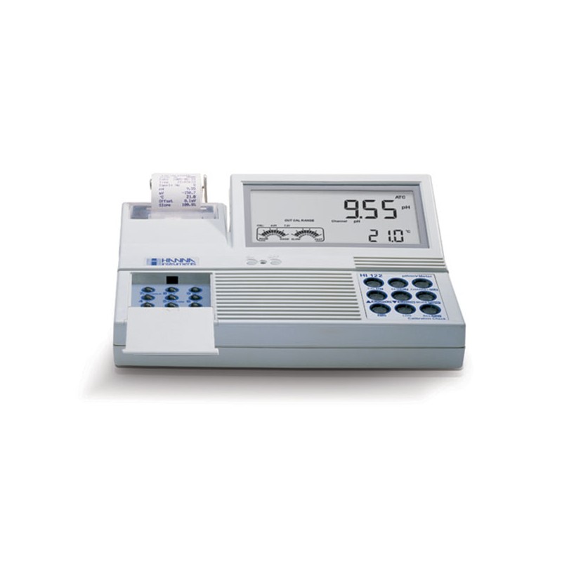 Hanna HI-122 Professional pH Bench Meter with Built-in Printer Hanna HI-122 Professional pH Bench Meter with Built-in Printer