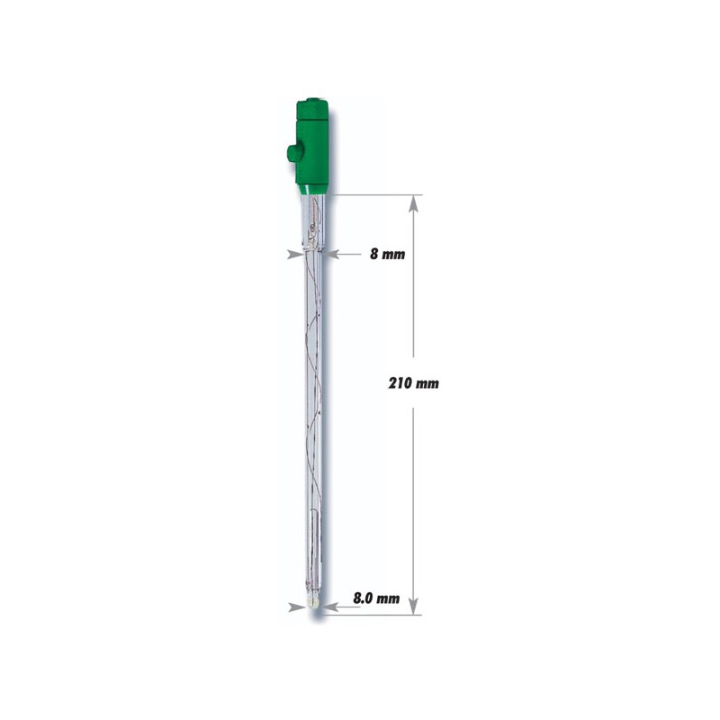 Hanna HI-1331B pH Electrode ideal for Long Neck Flasks