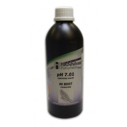 Hanna HI-8007L Foodcare pH 7.01 Buffer Solution - 500ml FDA Bottle