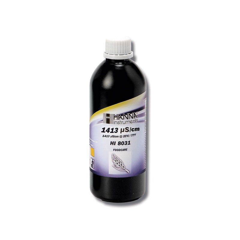 HI-8031L Foodcare Conductivity Solution -1 413µS/cm, 500ml HI-8031L Foodcare Conductivity Solution -1 413µS/cm, 500ml