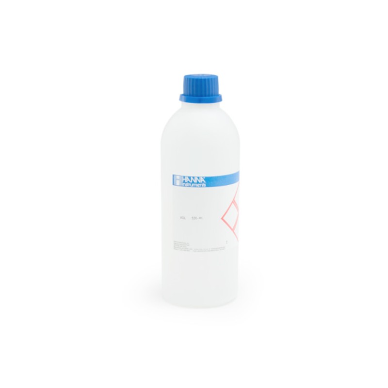 Hanna HI-8077L Electrode Cleaning Solution for Oil and Fats, FDA 500 mL bottle Hanna HI-8077L Electrode Cleaning Solution for Oil and Fats, FDA 500 mL bottle